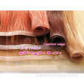 pu skin weft hair, 100% remy human hair